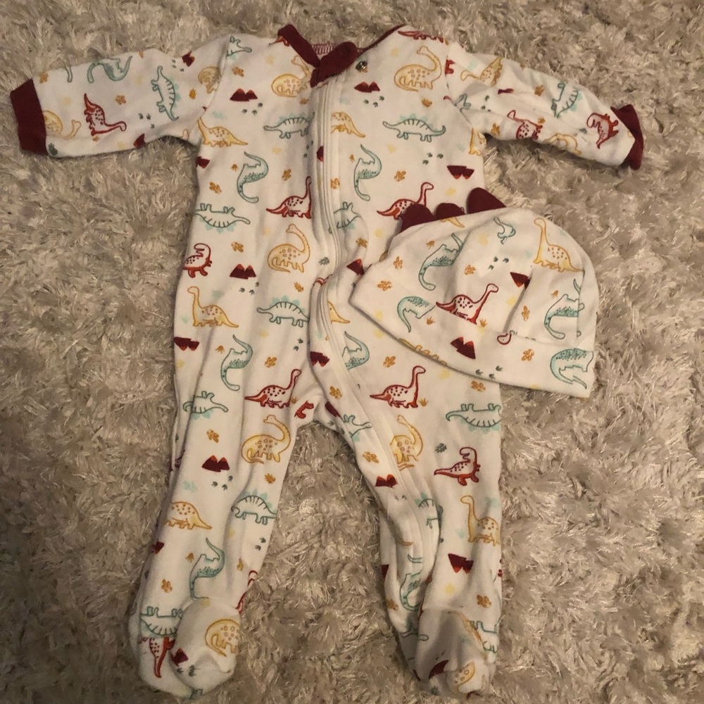Dinosaur footie set